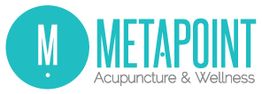 Logo of Metapoint Acupuncture & Wellness with a teal circle and letter "M."