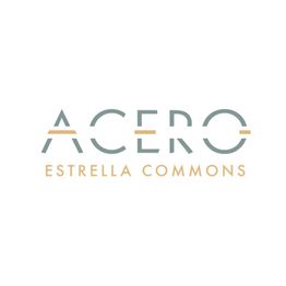 Stylized logo reading "Acero Estrella Commons" in teal and gold on a white background.