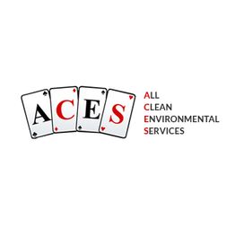 Playing cards spelling "ACES" with text: All Clean Environmental Services.