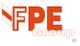 Logo der FPE Group in Rot und Weiß.