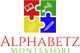 Logo of Alphabetz Montessori with colorful puzzle pieces showing a book, music note, ball, and pencil.