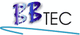 Logo mit Schriftzug "BB TEC" in blauer und schwarzer Schrift, darunter eine blaue Linie.