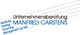 Logo: Unternehmensberatung Manfred Carstens mit den Worten "Beratung, Training, Coaching, Management".