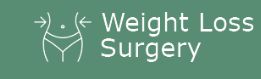 Simple line drawing of a body with arrows, next to "Weight Loss Surgery" text.