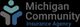 Logo of Michigan Community Insurance Agency with stylized figures and text on a black background.