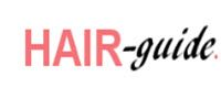 Logo mit rotem "HAIR-" und schwarzem "guide" auf weißem Hintergrund.