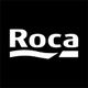 Logo with "Roca" text and wavy line underneath on a black background.