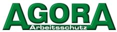 Grünes Logo mit Aufschrift "AGORA Arbeitsschutz".