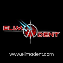 Elim A Dent logo with a compass design and website URL below on a black background.