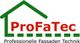 Logo von ProFaTec mit grünem Hausumriss und Text "Professionelle Fassaden Technik".