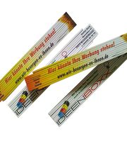 bedruckte Zollstöcke als Werbeträger