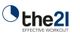 Logo mit einem Kreisdiagramm und dem Text: "the21 EFFECTIVE WORKOUT".