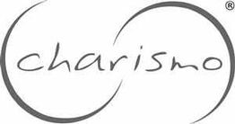Schriftzug "charismo" mit einem stilisierten Kreis um das Wort.