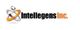 Logo of Intellegens Inc. with an orange and gray atom design beside the company name.