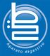 Logotipo azul con texto "Aparato digestivo" y símbolo blanco estilizado en el centro.