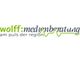 Logo von "wolff:medienberatung" mit dem Slogan "am puls der region".