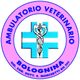 Logo dell'Ambulatorio Veterinario Bolognina, con croce azzurra e caduceo veterinario.