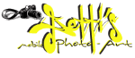 Logo mit gelber Schrift: "Bettys mobile Photo-Art", oben links eine schwarze Kamera.