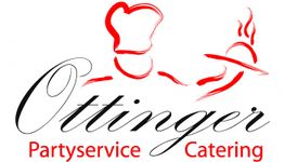 Logo von Ottinger Partyservice und Catering mit Kochmütze und Teller.
