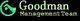 Logo: Goodman Management Team with a green house icon on a black background.
