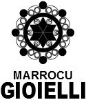 Logo con testo "Marrocu Gioielli" e disegno geometrico simmetrico.