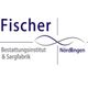 Logo von Fischer Bestattungsinstitut & Sargfabrik, Nördlingen, mit einer stilisierten Linie.