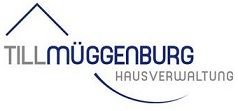 Logo von Till Müggenburg Hausverwaltung mit stilisiertem Hausdach.
