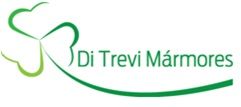Logotipo da Di Trevi Mármores com um trevo verde estilizado à esquerda.