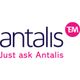 Logo von Antalis mit Slogan "Just ask Antalis" und rotem Kreis mit "EM".