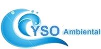Logotipo com ondas azuis e texto "YSO Ambiental".