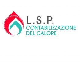Logo L.S.P. con goccia rossa e azzurra, testo "Contabilizzazione del calore".