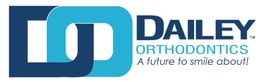 Dailey Orthodontics logo with tagline: "A future to smile about!" in blue and teal.