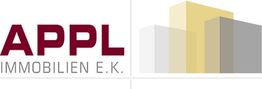 Logo von APPL Immobilien E.K. mit stilisierten Gebäuden in Grau- und Gelbtönen.