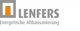 Logo von Lenfers für energetische Altbausanierung mit einem stilisierten Haus.