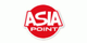 Rotes Logo mit weißem Text "ASIA POINT" in einem Kreis.