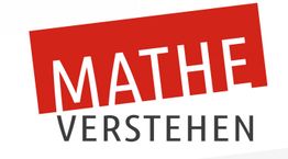 Text: "MATHE VERSTEHEN" auf rotem und schwarzem Hintergrund.