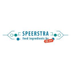 Logo van Speerstra feed ingredients met de tekst "25 jaar" op een rode banner.
