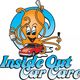 Cartoon octopus with car care tools, a red car, and "Inside Out Car Care" text below.
