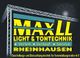 Gelbes "MaxLL" Logo mit Lichttechnik, Verleih, Verkauf, Service aus Rheinhausen.
