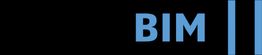 Logo con la scritta "BIM" in blu su sfondo nero.