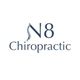 N8 Chiropractic logo with a stylized spine forming part of the letter "N."