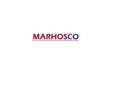 Text "MARHOSCO" in Rot und Blau auf weißem Hintergrund.