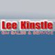 Red and white "Lee Kinstle GM Sales & Service" logo on a blue and gray background.