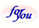 Der Schriftzug "for you" in blauer, kursiver Schrift auf ovalem Hintergrund.