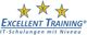 Logo mit drei Sternen und Text "Excellent Training: IT-Schulungen mit Niveau".