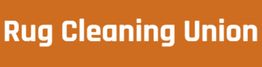 Text "Rug Cleaning Union" in white on an orange background.