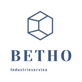 Logo mit Würfel und Text: "BETHO Industrieservice".