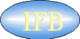 Blau-weiße ovale Grafik mit gelbem Text "IFB".