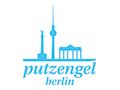 Logo mit Berliner Skyline, zweier Textzeilen: "putzengel" und darunter "berlin".