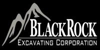 Logo: BlackRock Excavating Corporation with stylized mountain graphic.